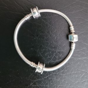 Pandora Silver Bracelet With Clips